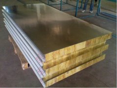 Rock wool insulation steel sandwich panel for building